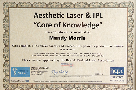 laser-tattoo-removal-mandy-morris-certificate